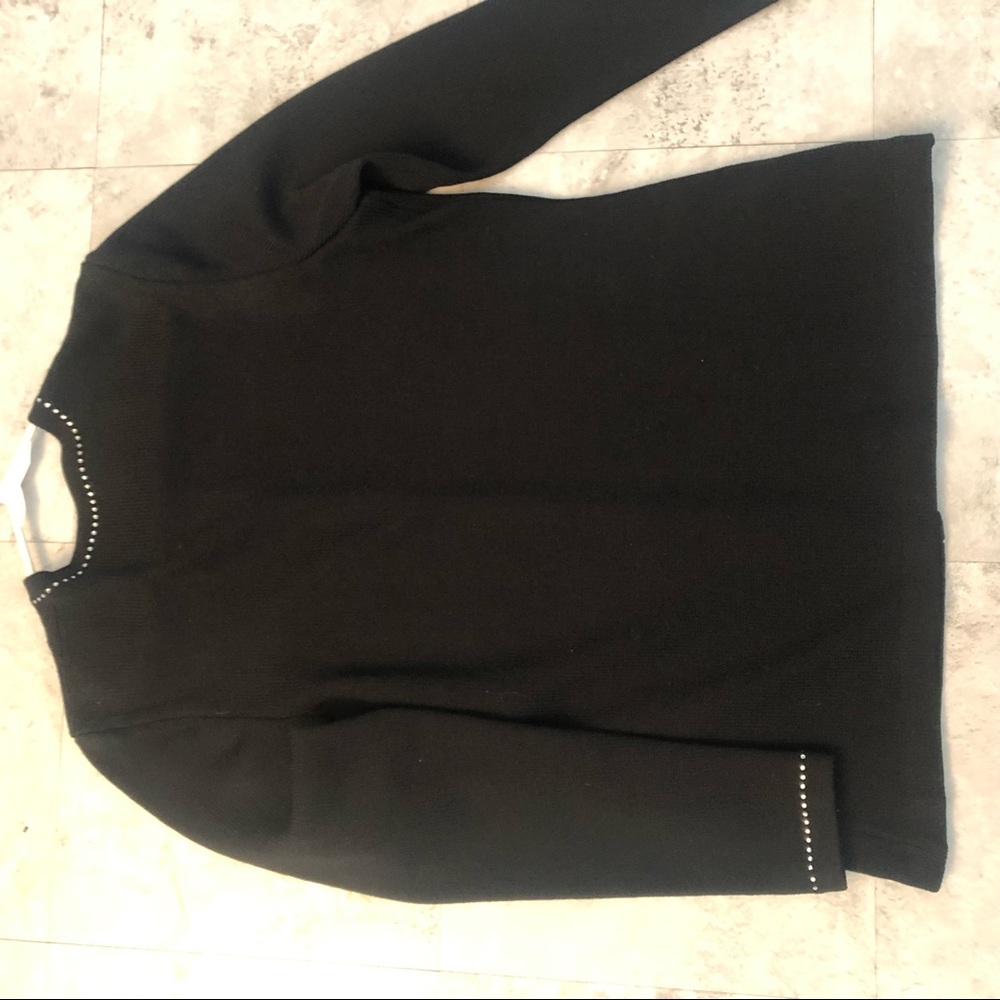Vintage St. John Evening black cardigan. - Picture 3 of 4